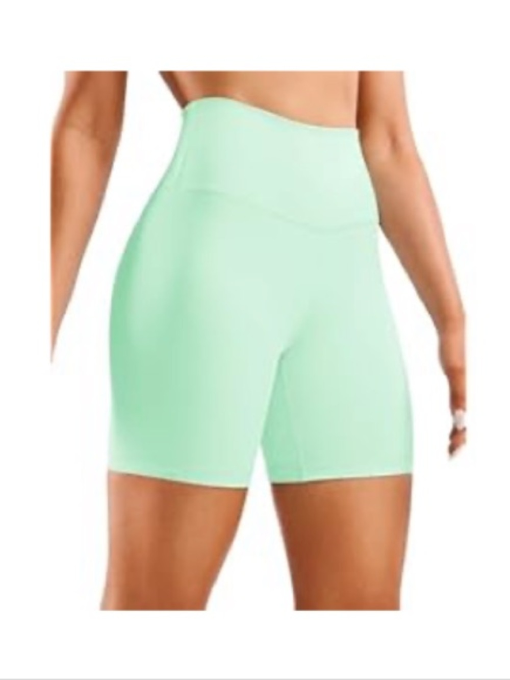 CRZ YOGA Mint Green Active Biker Shorts- NWOT